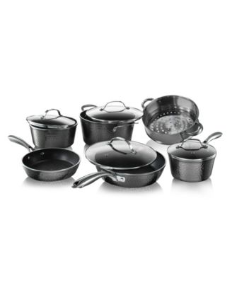GraniteStone Granite Stone Hammered Titanium Coating 10-Pc. Cookware Set
