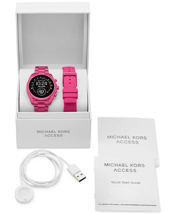 Michael Kors Access Unisex Gen 5 Bradshaw Pink Aluminum Bracelet