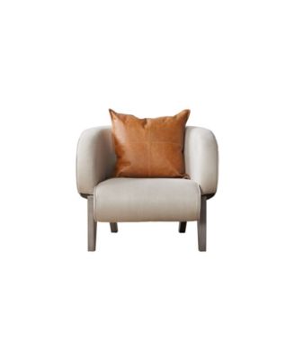 Accent Chair with Linen Upholstery