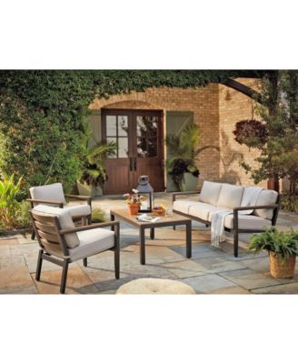 Stockholm Outdoor Seating Collection With Outdoor Cushions Created For Macys
