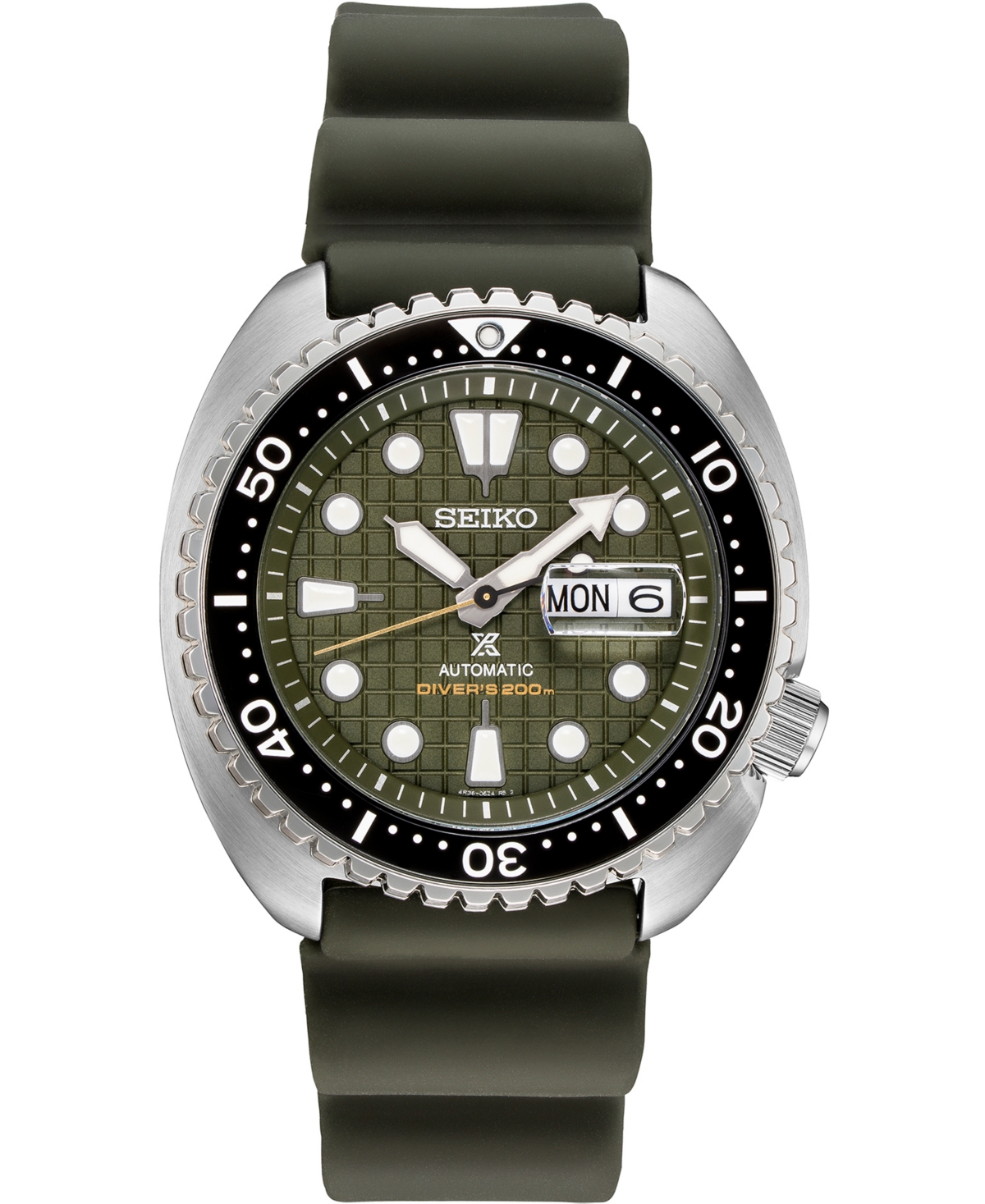 Men's Automatic Prospex King Turtle Green Silicone Strap Watch 45mm - A Special Edition - Green