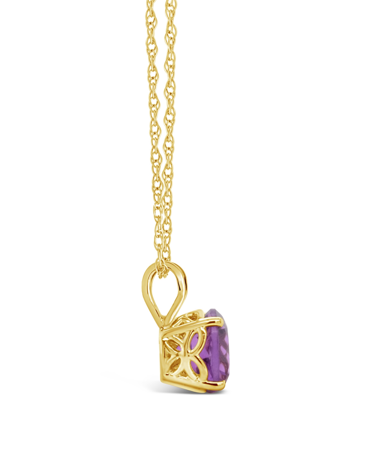 Peridot (1-3/8 ct. t.w.) Pendant Necklace in 14K Yellow Gold. (Also Available in Garnet, Citrine, Blue Topaz, White Topaz and - Amethyst