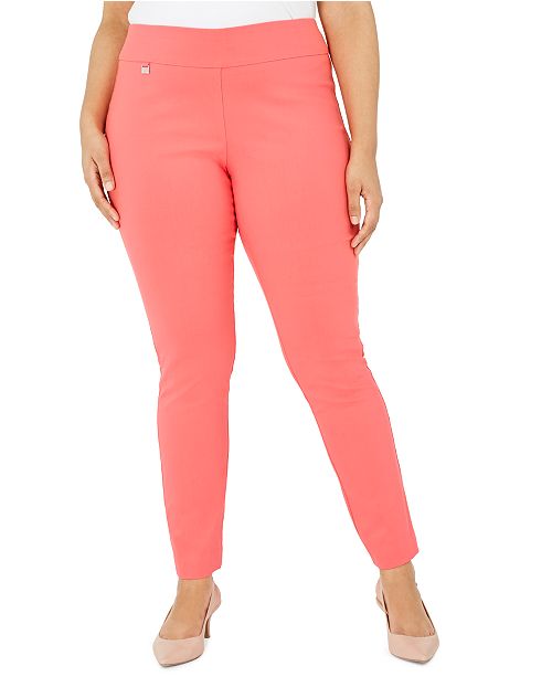Alfani Plus Petite Plus Size Tummy Control Pull On Skinny Pants