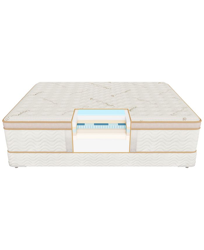 Saatva Loom & Leaf 14.5" Plush Euro Pillow Top Mattress King Macy's