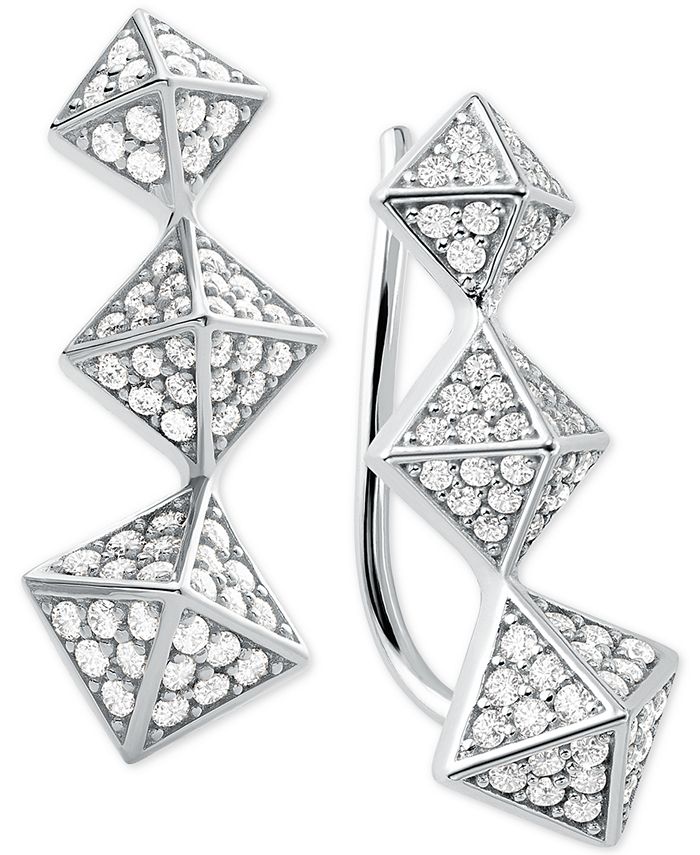 Michael kors triangle store earrings
