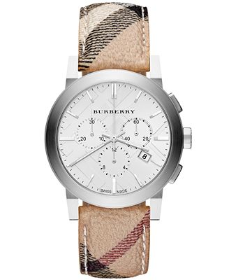 burberry haymarket 42mm armbanduhr uhren cronografo