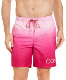 Men's Quick-Dry UV 50+ Ombré Stripe 7" Swim Trunks, Created for Macy's  