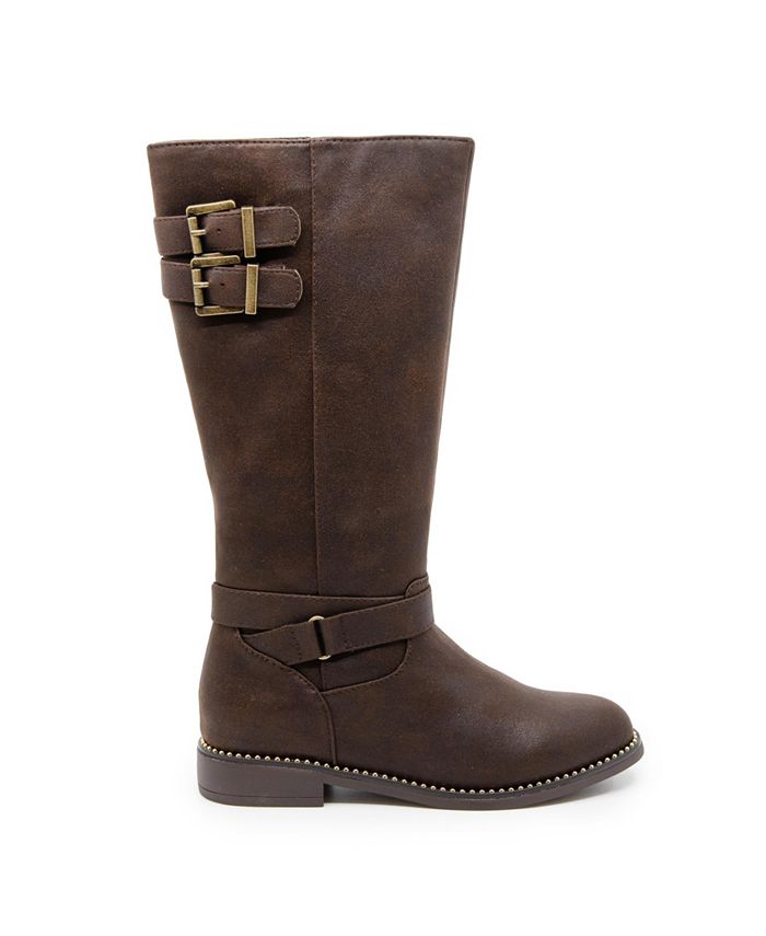 Rampage Little and Big Girls Brown Riding Boots - Macy's