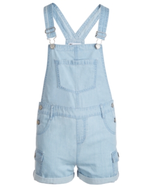 Epic Threads Big Girls Lightweight Cargo Denim Shortall