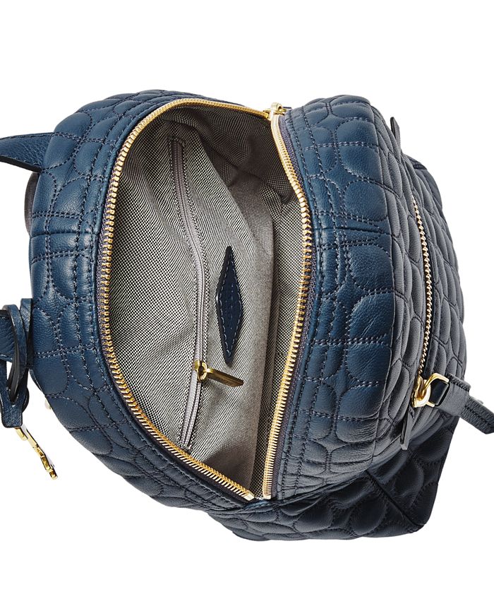 Fossil Megan Mini Leather Quilted Backpack Macy's