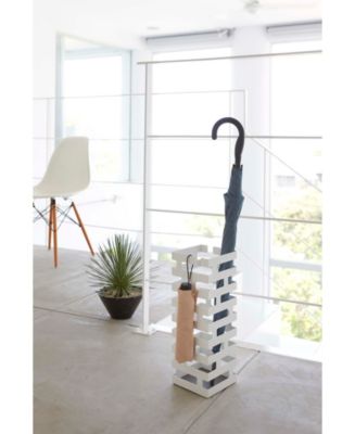 Yamazaki BRICK Porte-Parapluie Large – Design Brique Moderne – Acier Noir 30x10x43 Cm