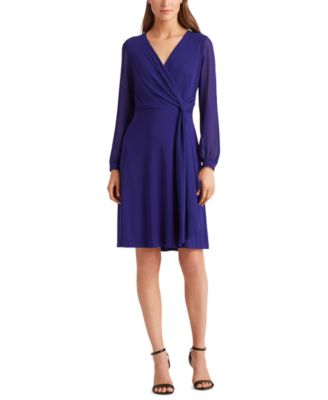 Lauren Ralph Lauren - Surplice Georgette Dress