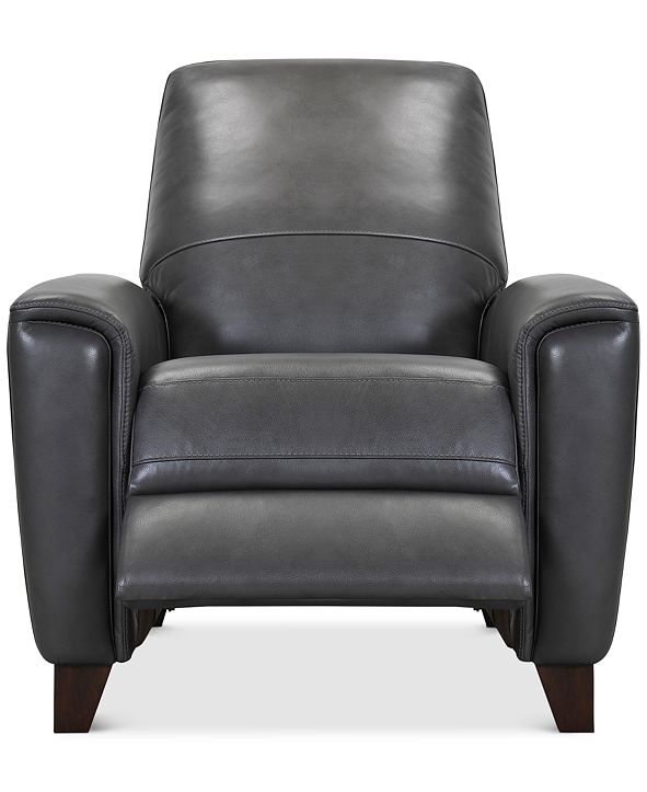 Furniture Brayna 35" Leather Pushback Recliner, Created for Macy's