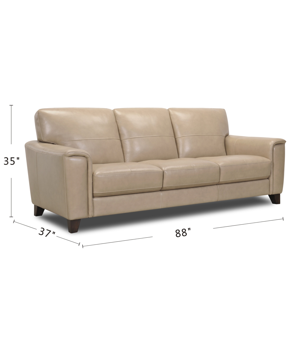 Brayna Classic Leather Sofa, Created for Macy's