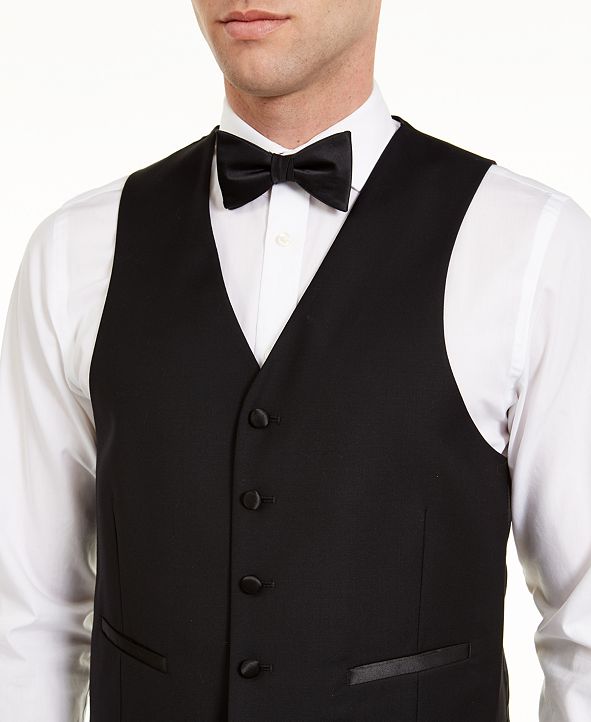 Lauren Ralph Lauren Men's Classic-Fit Black Tuxedo Vest & Reviews ...