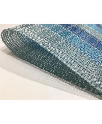 Yorkshire Woven Textilene Waterproof, Heat & Stain Resistant Washable 13" x 19" Placemat - Set of 4