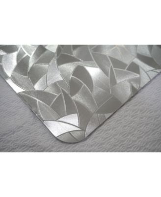 Reversible Shimmering Metallic Leaf Dining Table Indoor Outdoor Placemats -Set of 2