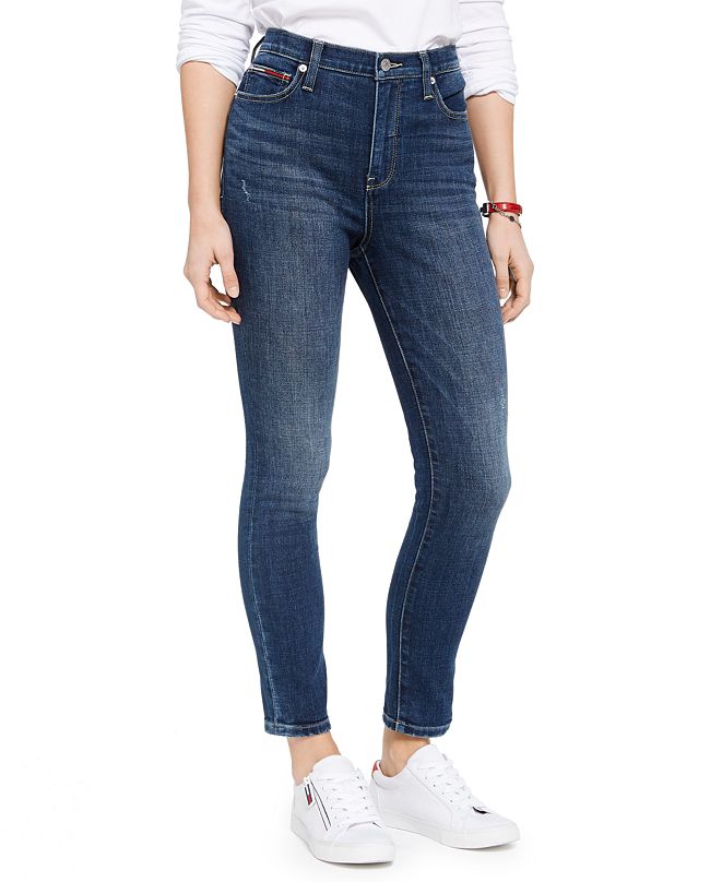 high rise tommy hilfiger jeans