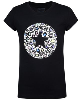 girls leopard print converse