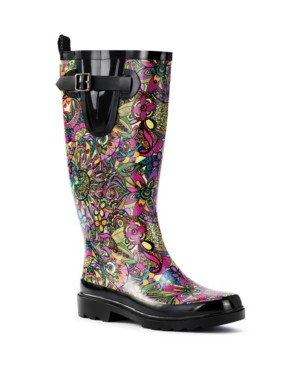 image of Sakroots Women-s Rhythm Regular Calf Rainboot Women-s Shoes