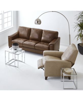 Furniture Brayna Classic Leather Sofa Collection Created For Macys In Classico Taupe