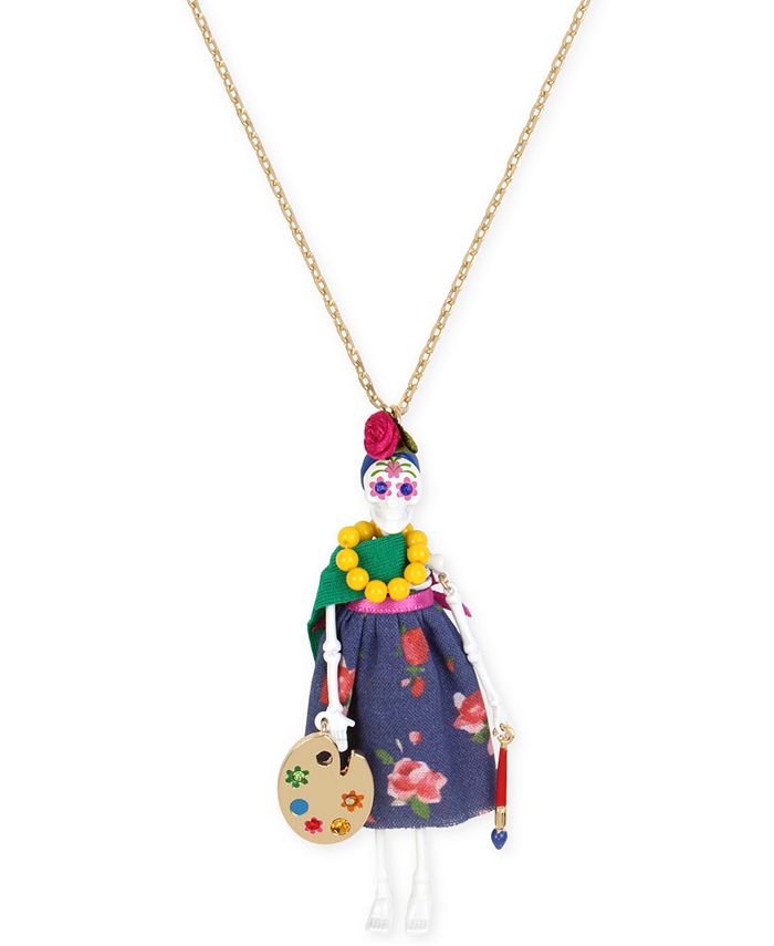 Betsey johnson skeleton hot sale necklace