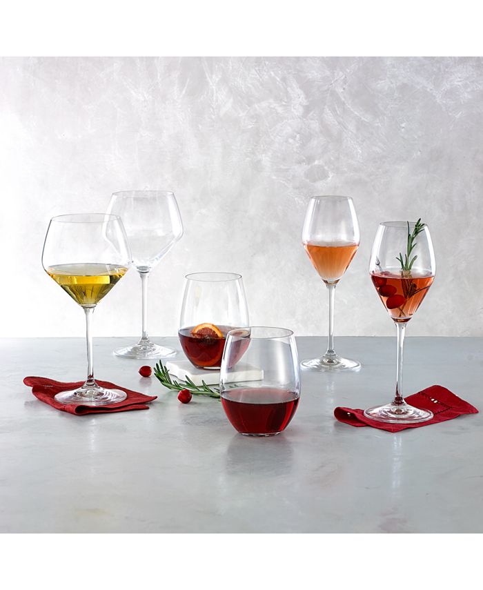 Luxury hand craft blown stem glassware red and black spade series wine  tasting glasses