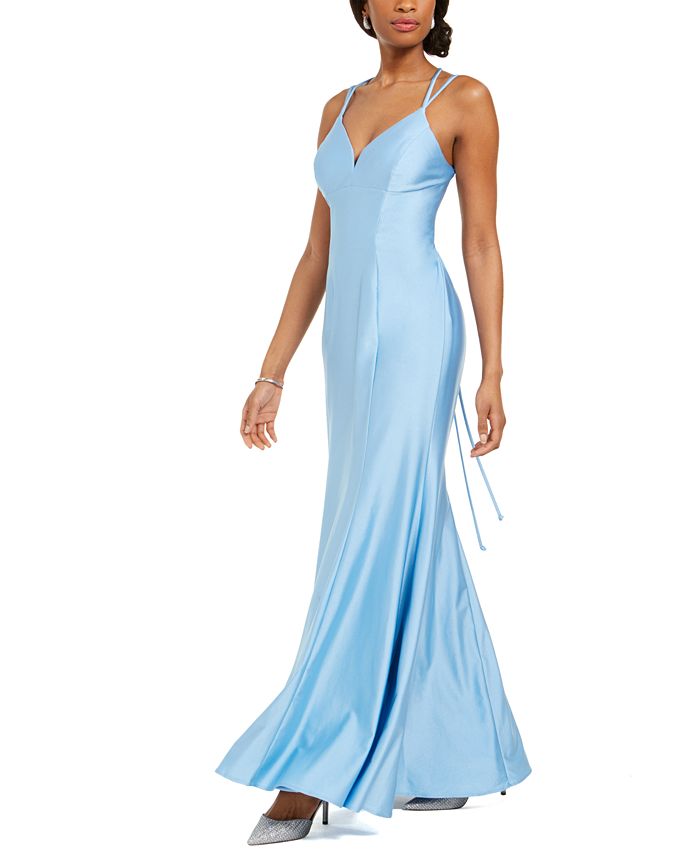 Nightway Gia Lattice-Back Mermaid Gown - Macy's