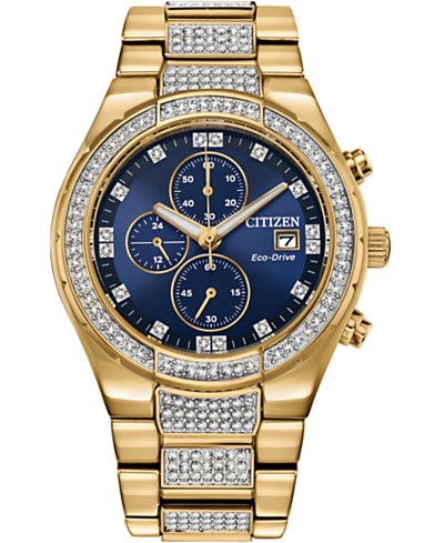 MVMT Women's Chronograph Crystal Nova Gold-Tone Bracelet Watch
