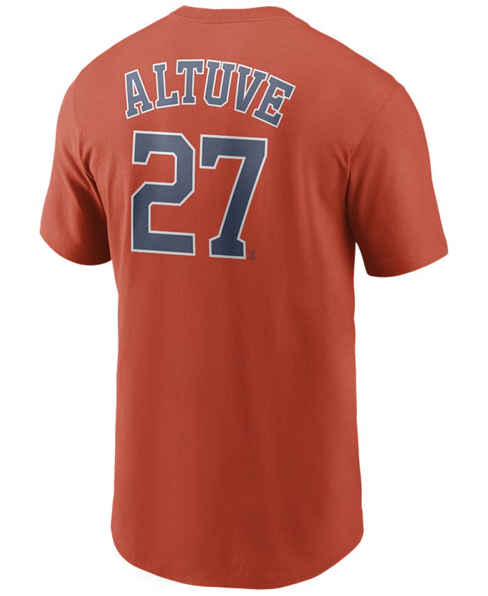 Men's Jose Altuve Houston Astros Name and Number Player T-Shirt