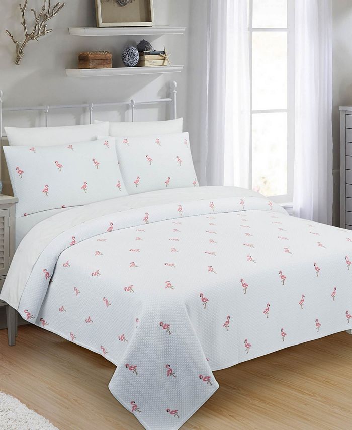 Nouvelle Home Flamingo Twin Coverlet Macy's