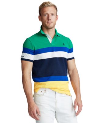 Polo Ralph Lauren Men's Classic-Fit Color-Blocked Polo Shirt - Macy's
