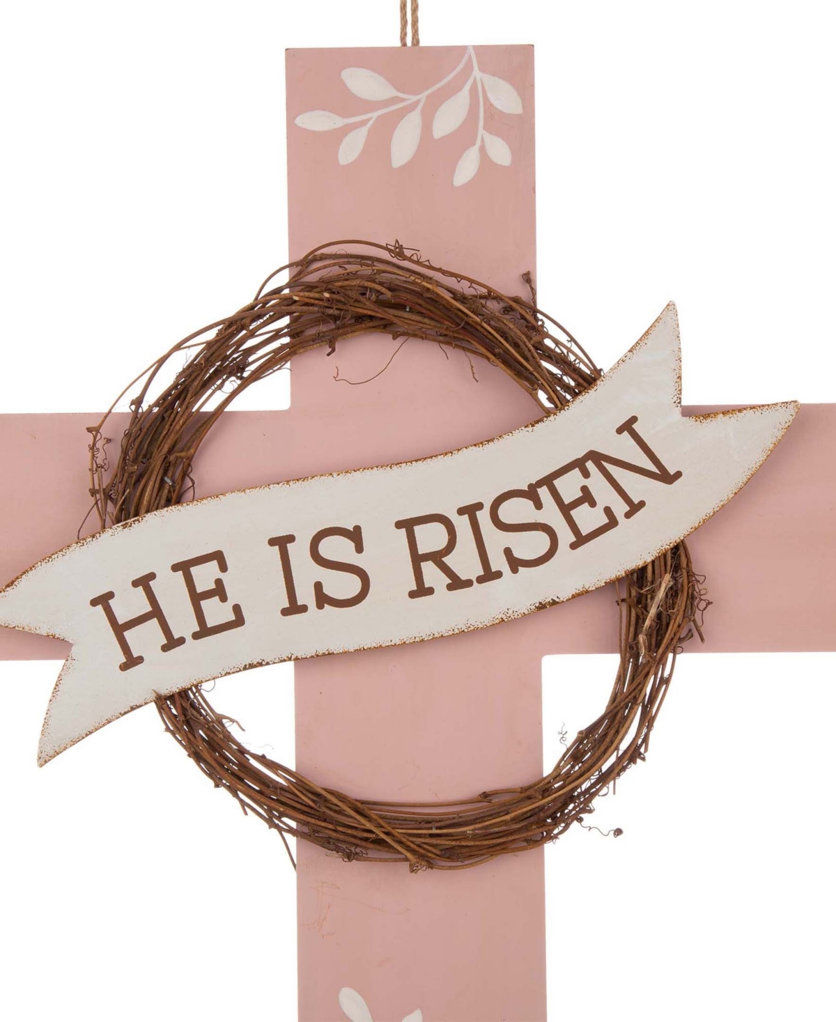 Glitzhome Easter Cross Yard Stake or Wall Decor