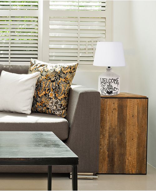Simple Designs Welcome Home Rustic Ceramic Farmhouse Foyer