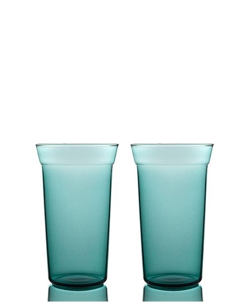 Bomshbee Angle Taper High Ball Glasses Set Of 2 Reviews Glassware Drinkware Dining Macy S