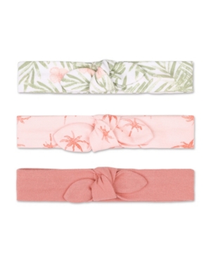 image of The Peanutshell Baby Girl Tropical Girl Headband, Pack of 3