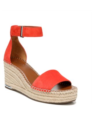 orange espadrilles sandals