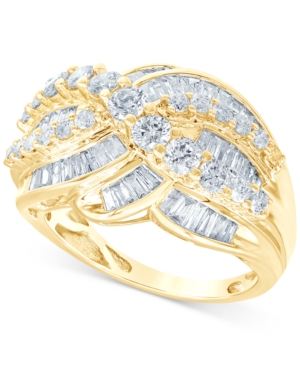 image of Diamond Baguette Cluster Statement Ring (2 ct. t.w.)