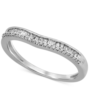 image of Diamond Baguette Wavy Band (1/6 ct. t.w.) in 14k White Gold