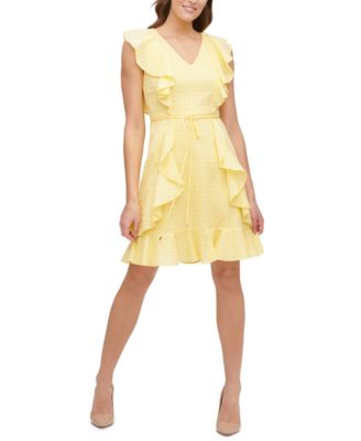 tommy hilfiger yellow dress