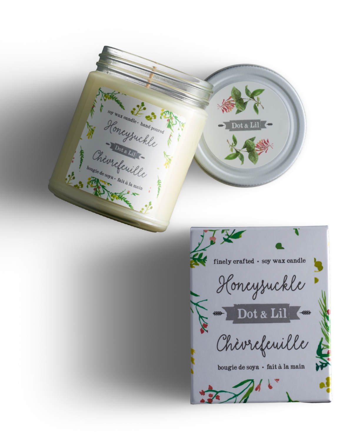 Dot & Lil Honeysuckle Soy Candle