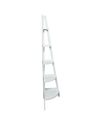 5-Shelf Corner Ladder Bookcase