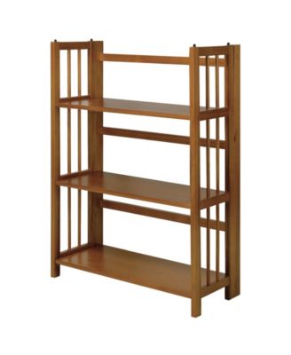 3-Shelf Folding Stackable 27.5" Wide Bookcase