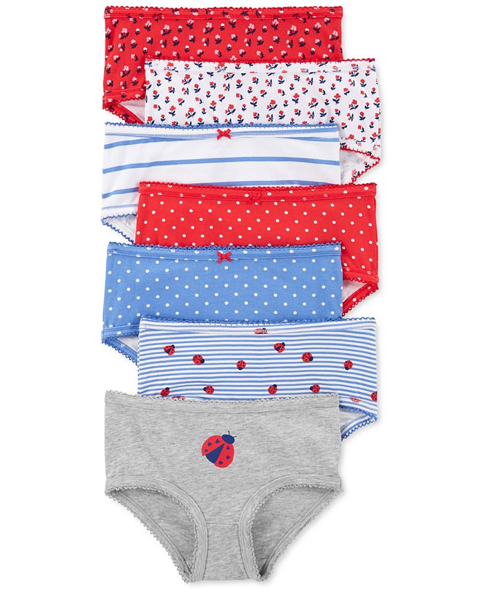 Carter's Little and Big Girls Ladybug Underwear, Pack of 7 - Macy's