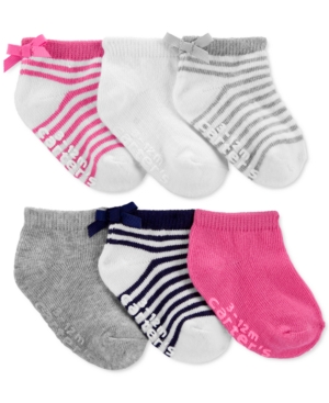 image of Carter-s Toddler Girls 3-Pack Ankle Socks