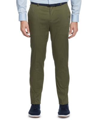 Perry Ellis Portfolio - Men's Slim-Fit Stretch Cotton Dress Pants
