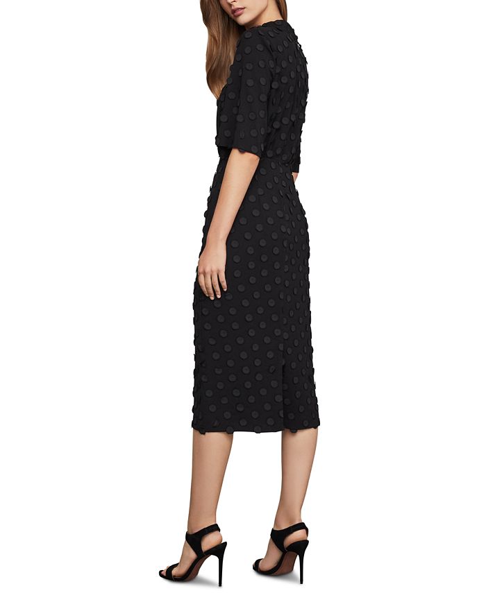 BCBGMAXAZRIA JacquardEmbroidered Midi Dress Macy's