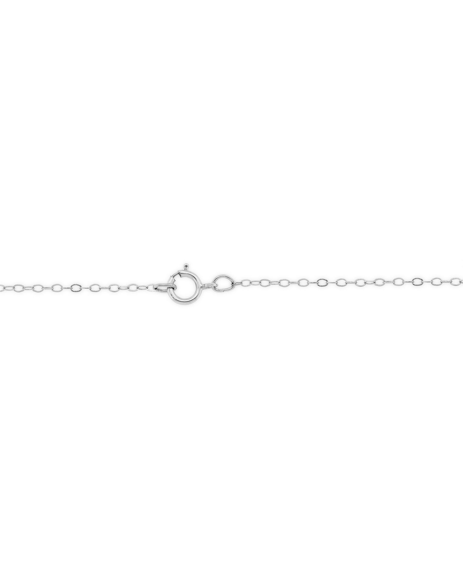 Emerald (3/8 ct. t.w.) and Diamond Accent Pendant Necklace in Sterling Silver