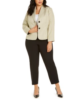 macy's plus size pant suits