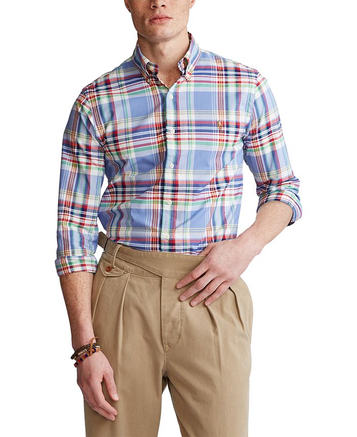 Polo Ralph Lauren Men's Slim-Fit Oxford Shirt - Macy's